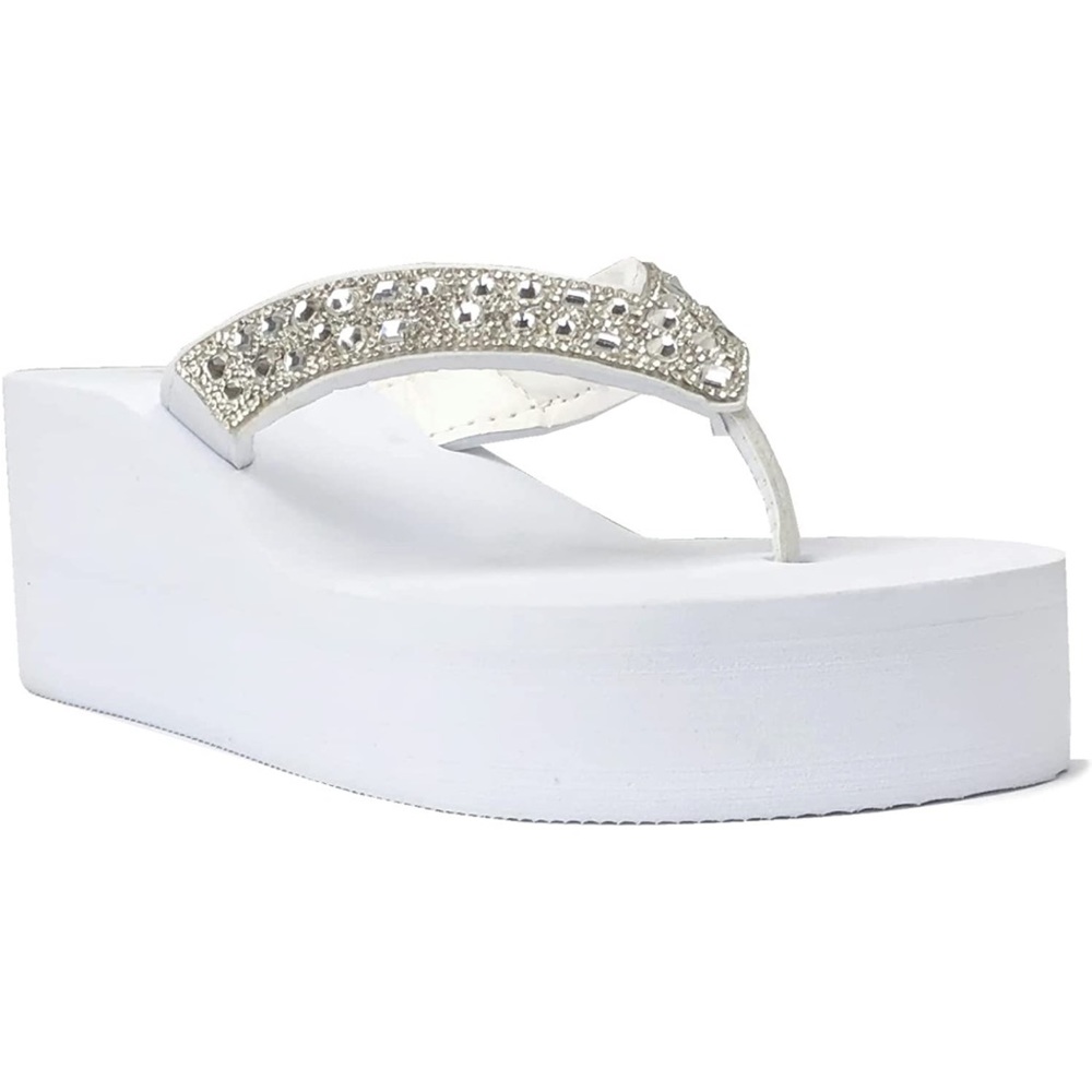 🌸🥂HOST PICK🥂🌸 Platform Jewel Wedge Sandals - Picture 2 of 6